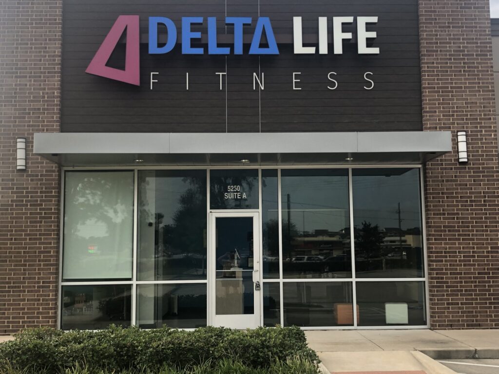 Delta Life Fitness Channel Letter Sign