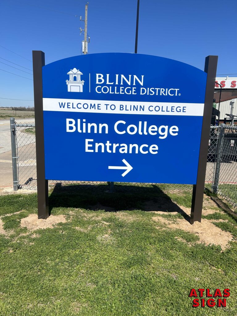 blinn entrance sign